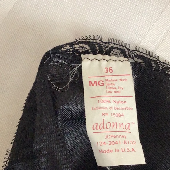 Adonna slips (2) black and white size 36 made in USA used great condition - Picture 4 of 6
